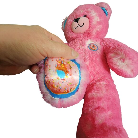 Build-A-Bear Workshop Pink Plush Donut Bear Stuffed Toy Birthday - Picture 3 of 5